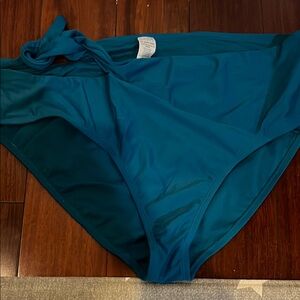 2X Bikini Bottom Teal Women's Swimwear NWT